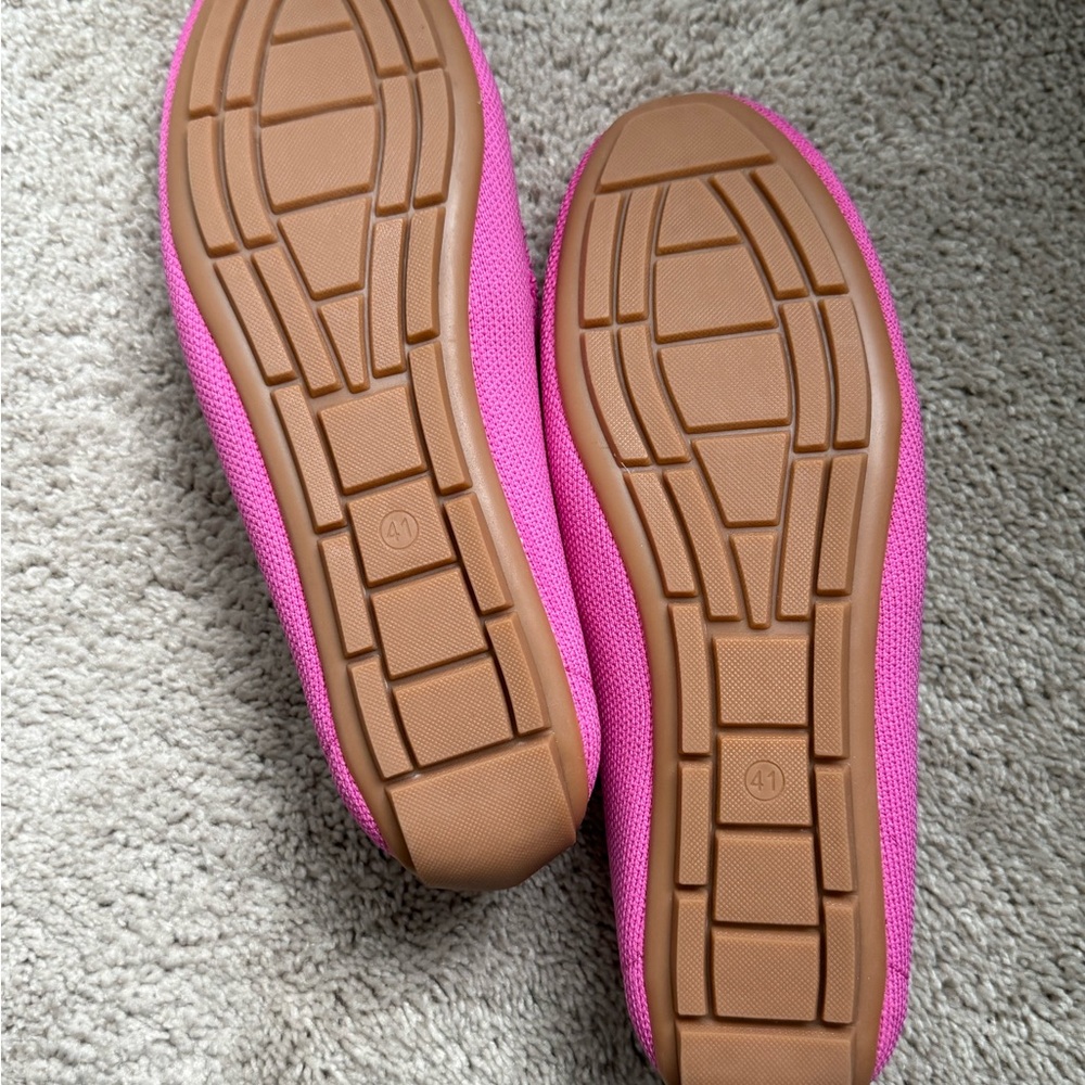 NWOT Rothy’s The Driver Slip on Loafers in bright pink - Picture 3 of 5